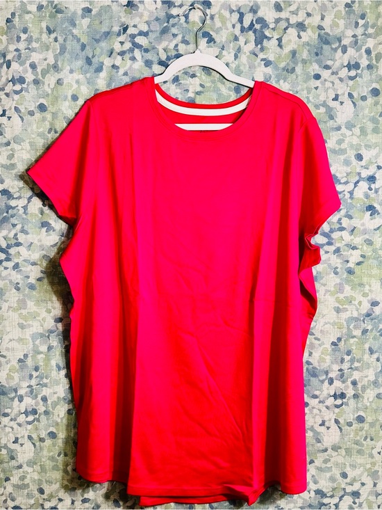 Isaac Mizrahi Tops - Isaac Mizrahi Live Essentials Hot Pink Pima Cotton Tunic Tee 3X